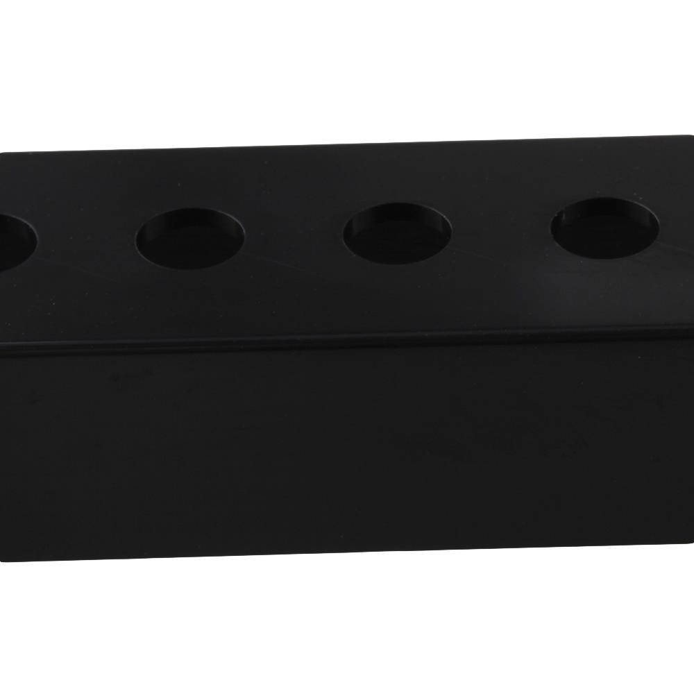 BQLZR 5PCS Black Electric Guitar Parts Set Single Coil Guitar Pickup Covers Plastic