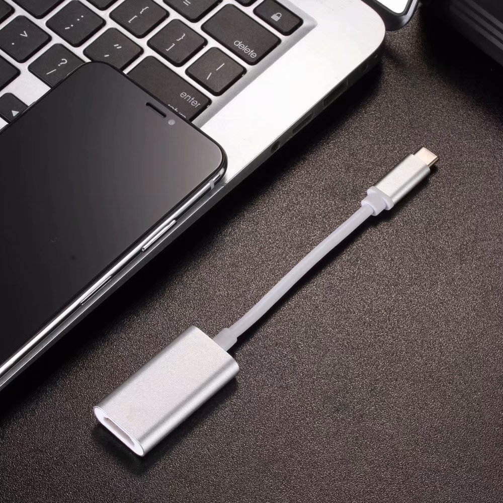 Type-C to HDMI 4K UHD Video Converter, USB-C to 4K HDMI Female Adapter.