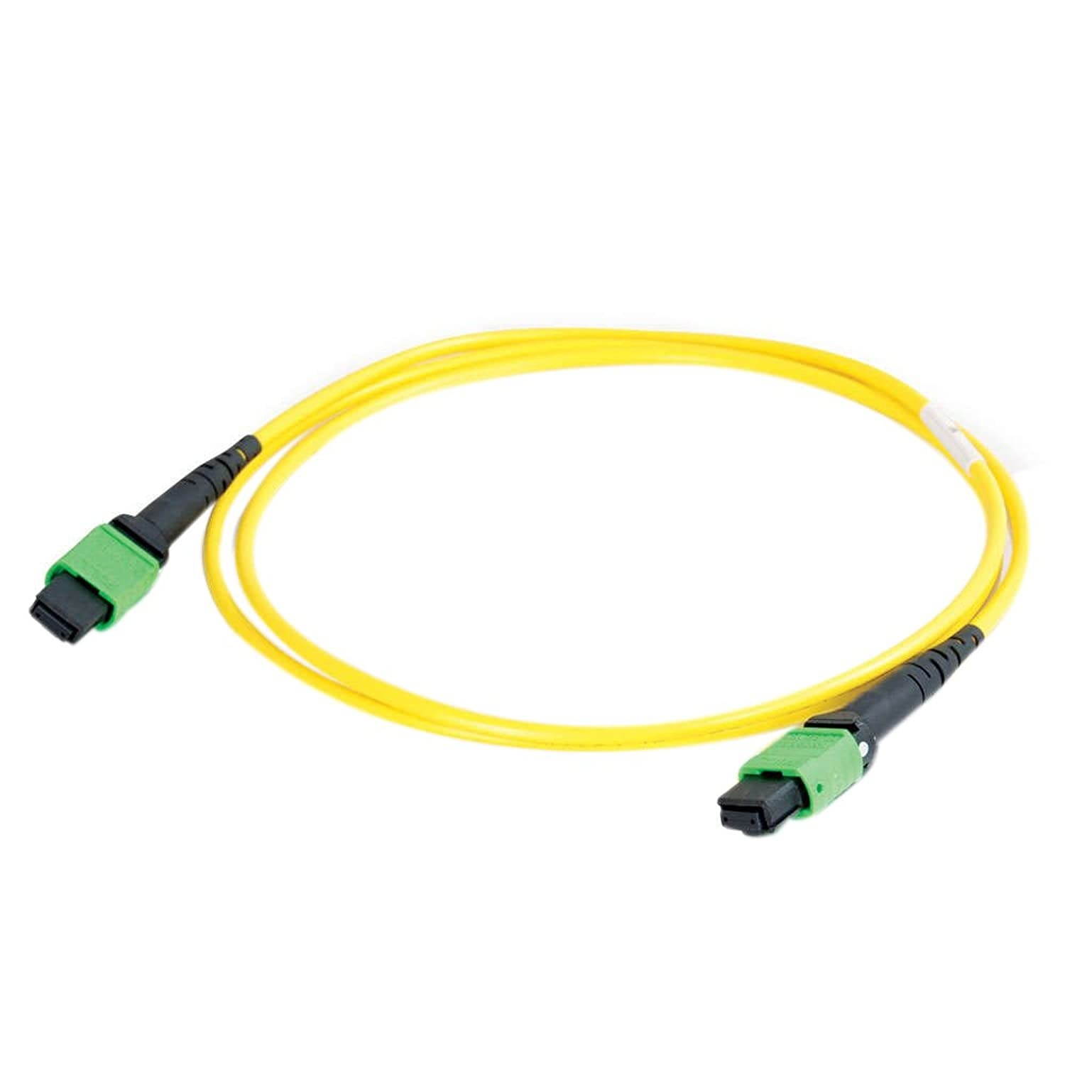 Monoprice OM4 Fiber Optic Cable - 15m (Meter) - LC/UPC-SC/UPC, Multi Mode, Duplex, 50/125 Type, 2.0mm, PVC