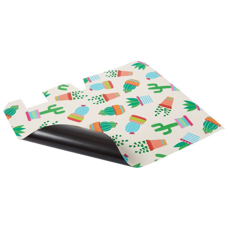 Juvale Cactus Design Magnetic Mailbox Cover, Decorative Vinyl Wrap (17.25 x 20.75 in)