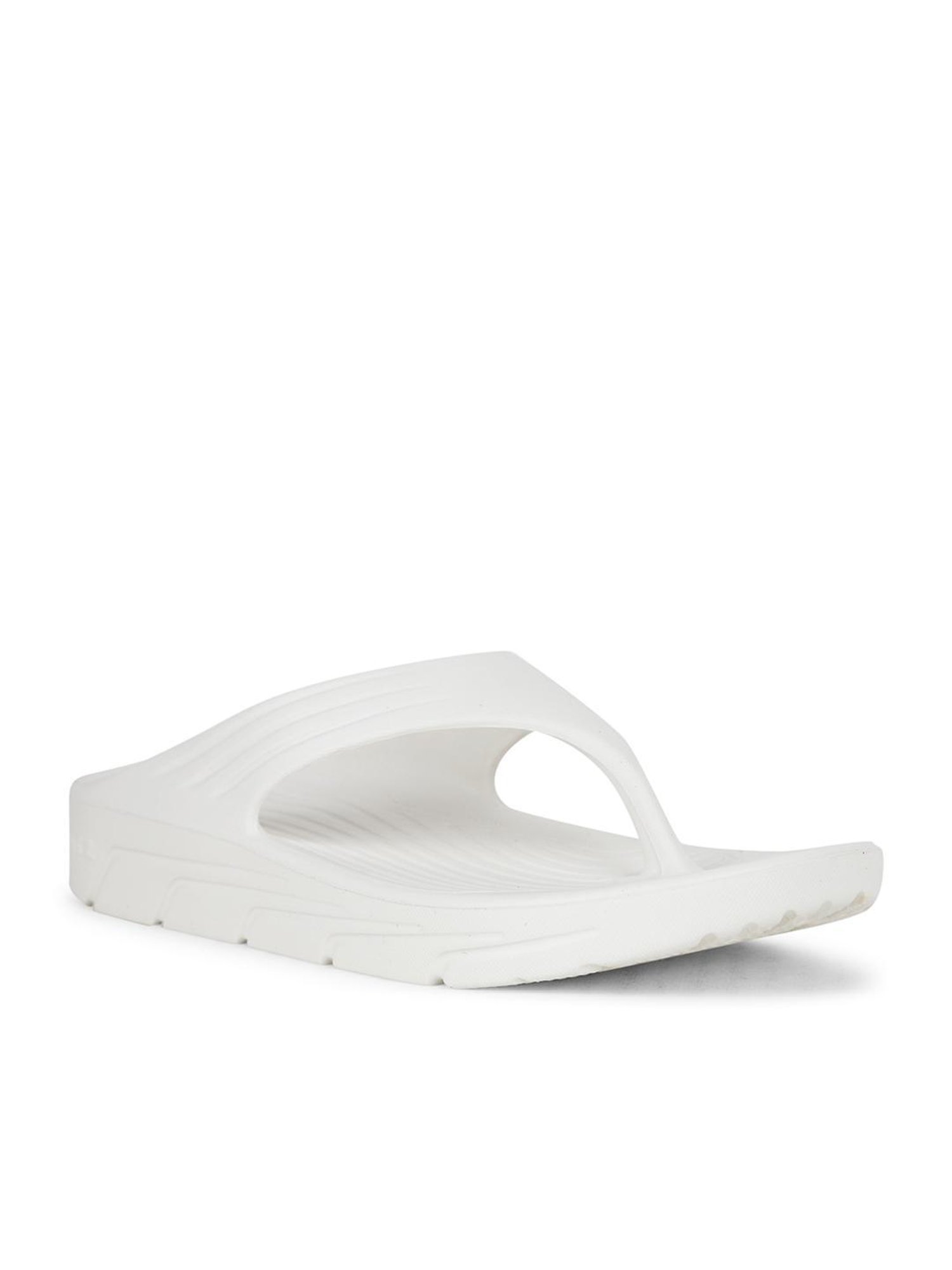 Floatz by Bata Women's  White Flip Flops
