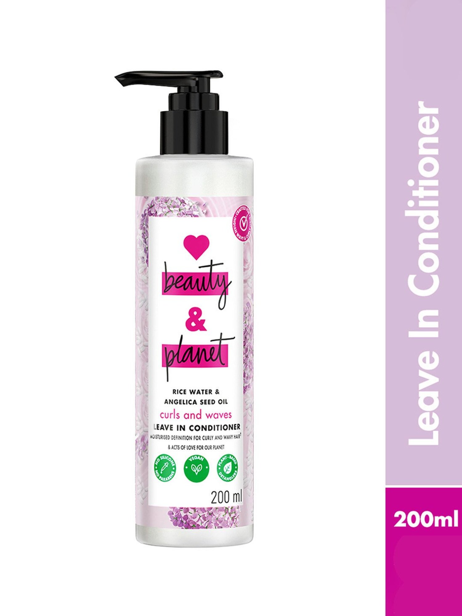 Love Beauty & Planet Rice Water & Angelica Seed Oil Curls and Waves Leave-In Conditioner - 200 ml