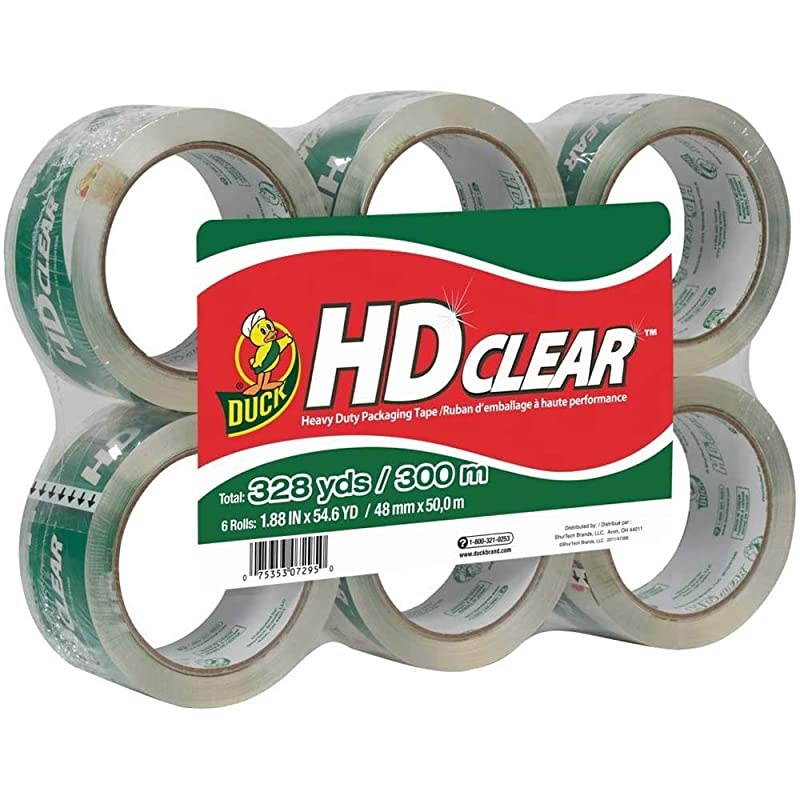 Duty Packing Tape Refill 6 Rolls 188 Inch x 546 Yard