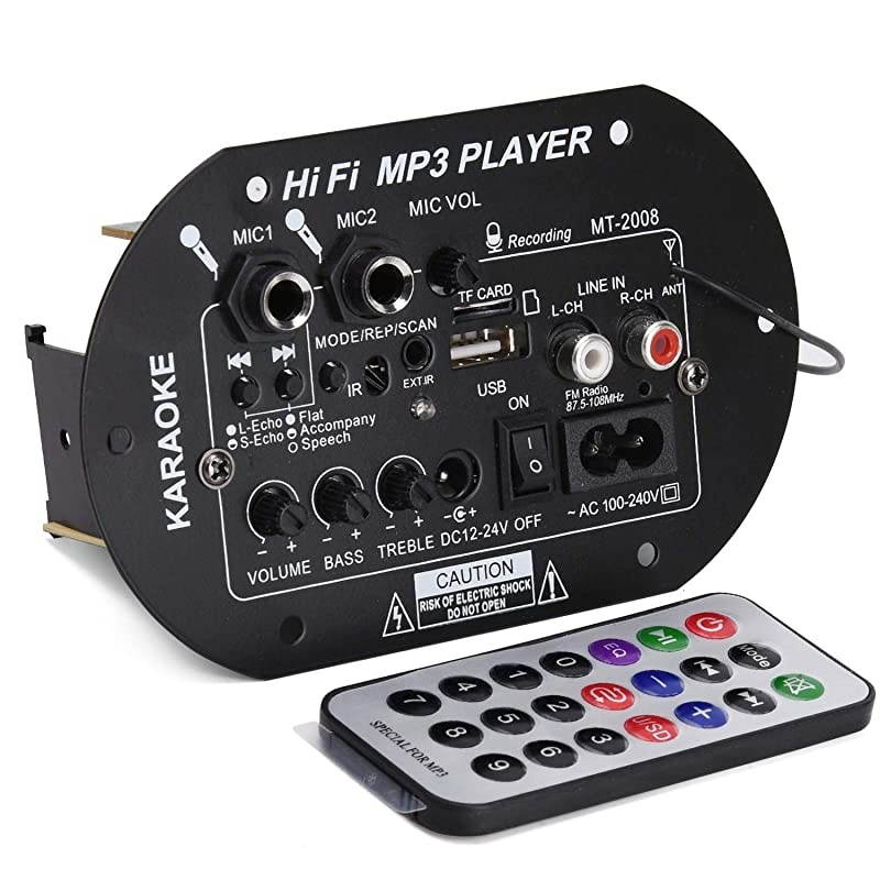 Car Subwoofer High Power HiFi Bass Bluetooth Amplifier Board Support FLAC APE WAV WMA MP3 Decoding DC 12V 24V AC100V240V