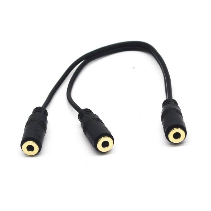 Stereo Breakout 1/8" TRS F to Dual 1/8" TS F 20CM3.5SP F 2*3.5SP F 0.25m (1pcs)