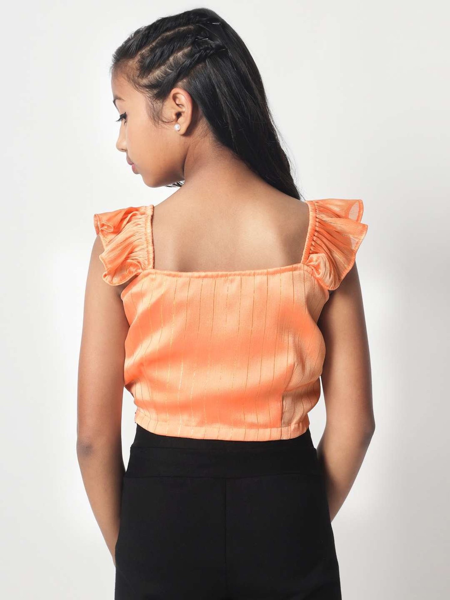 studiorasa Kids Orange Striped Top