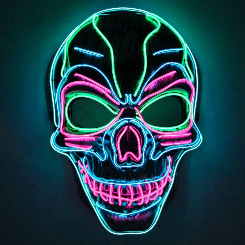 LED Scary Skull Halloween Mask