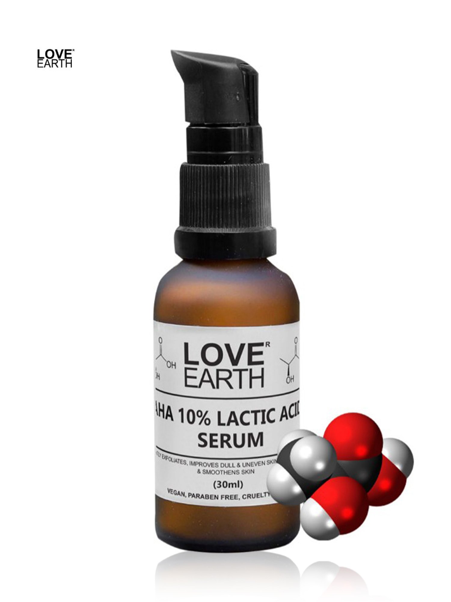 Love Earth AHA 10% Lactic Acid Exfoliating Serum - 30 ml