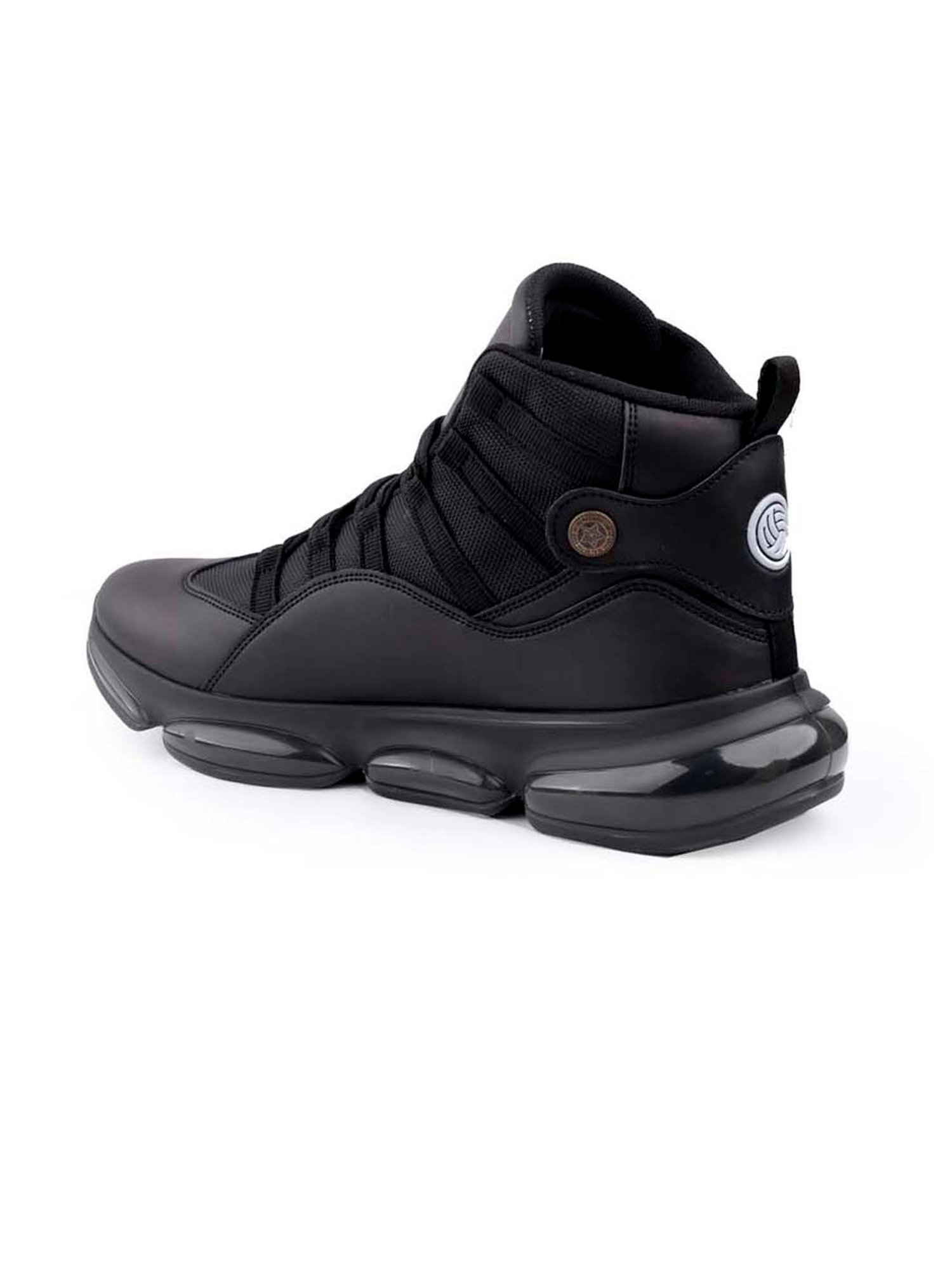 Bacca Bucci Men's DOMINATOR Black Ankle High Sneakers