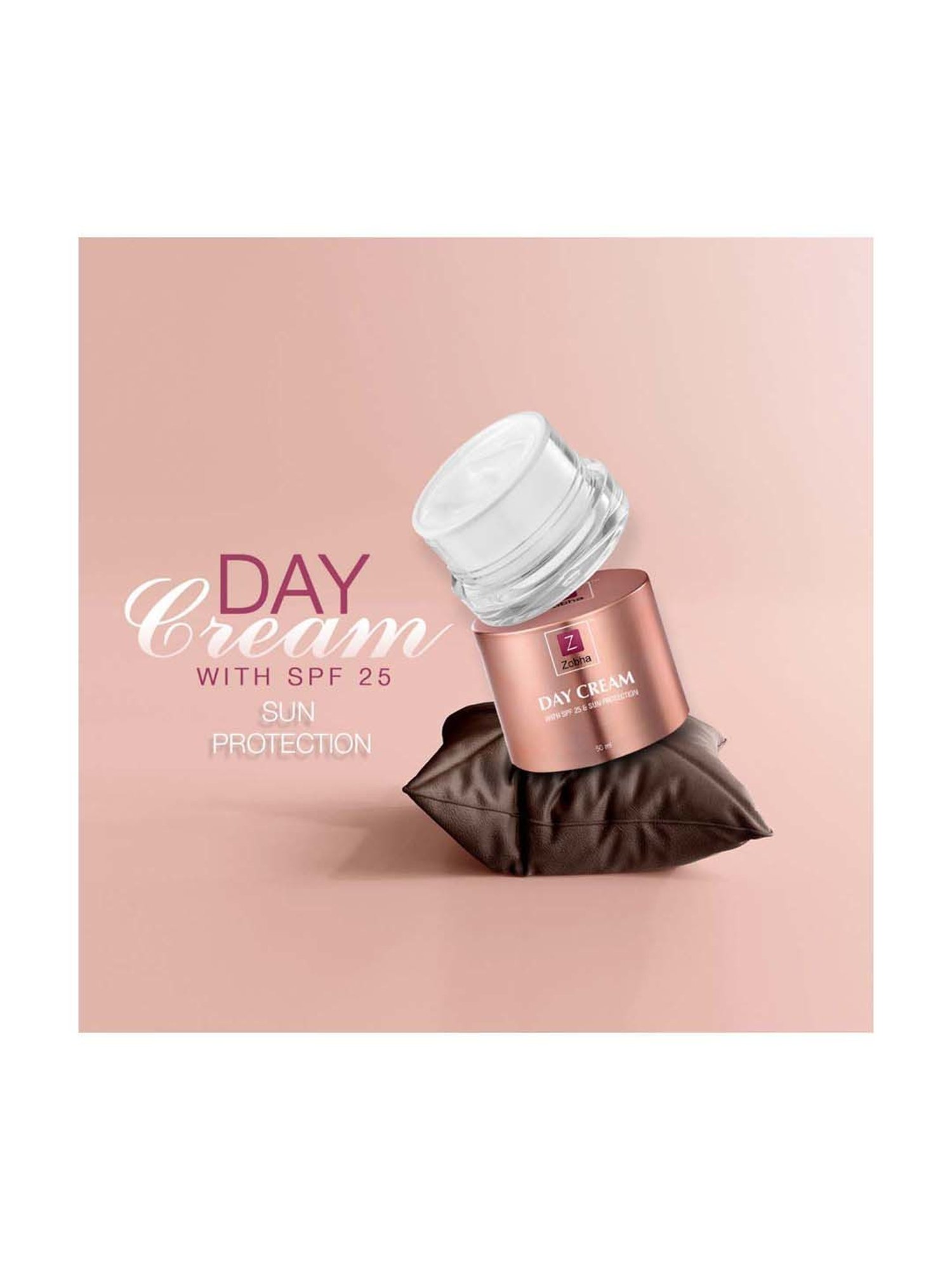 Zobha Day Cream with SPF 25 & Sun Protection - 50 gm