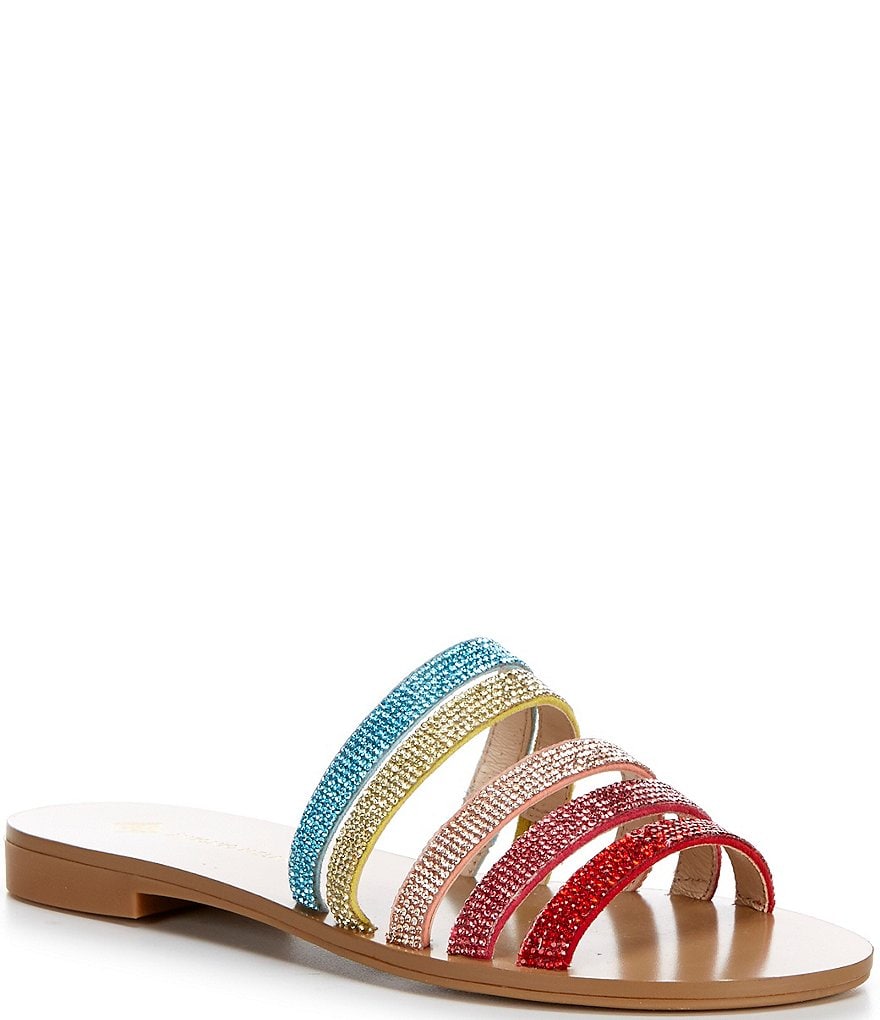 Antonio Melani Byrd Rainbow Embellished Sandals