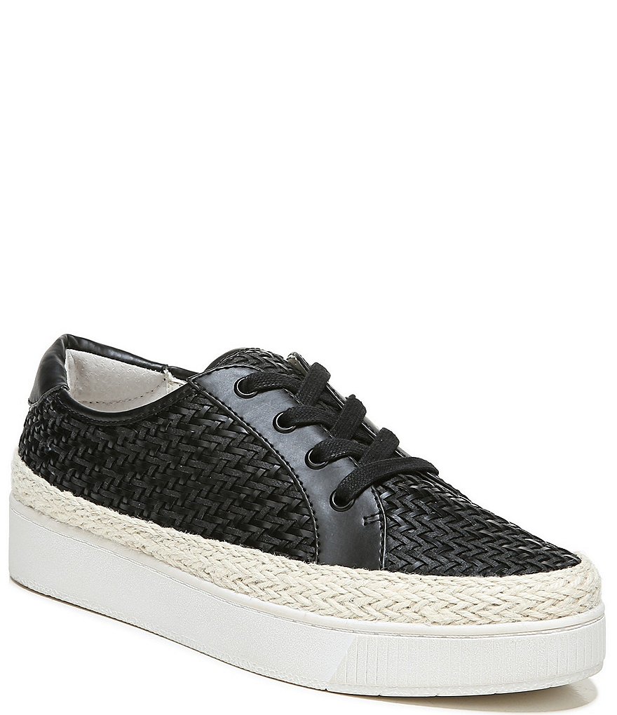 Franco Sarto Hyria Woven Lace-Up Platform Sneakers