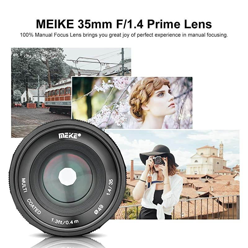 35mm F14 Large Aperture Manual Focus Lens APSC for Sony E Mount Mirrorless Cameras NEX 3 NEX 3N NEX 5 NEX 5T NEX 5R NEX 6 7 A5000 A5100 A6000 A6100 A6300 A6500
