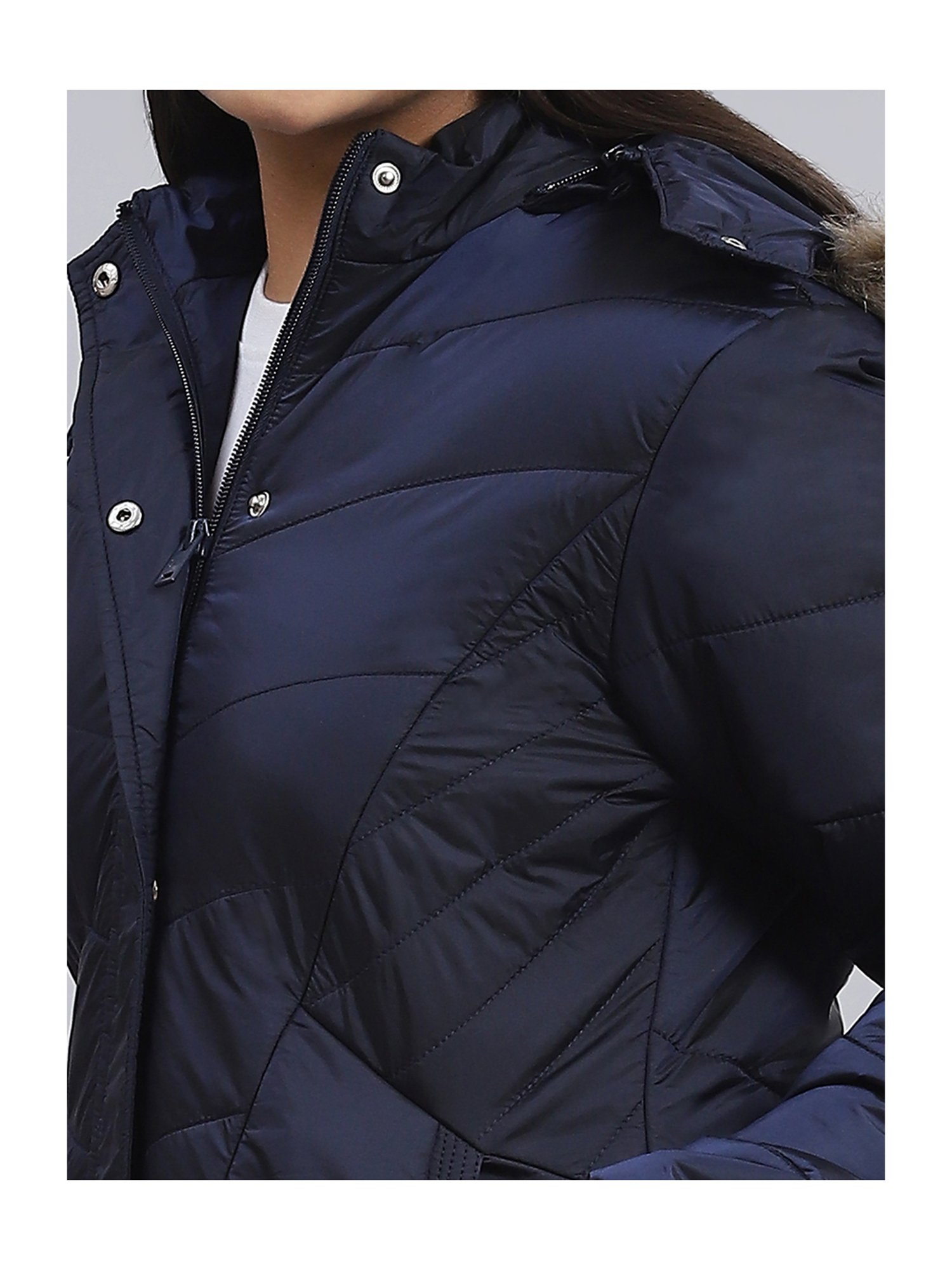 Monte Carlo Kids Navy Solid Full Sleeves Jacket