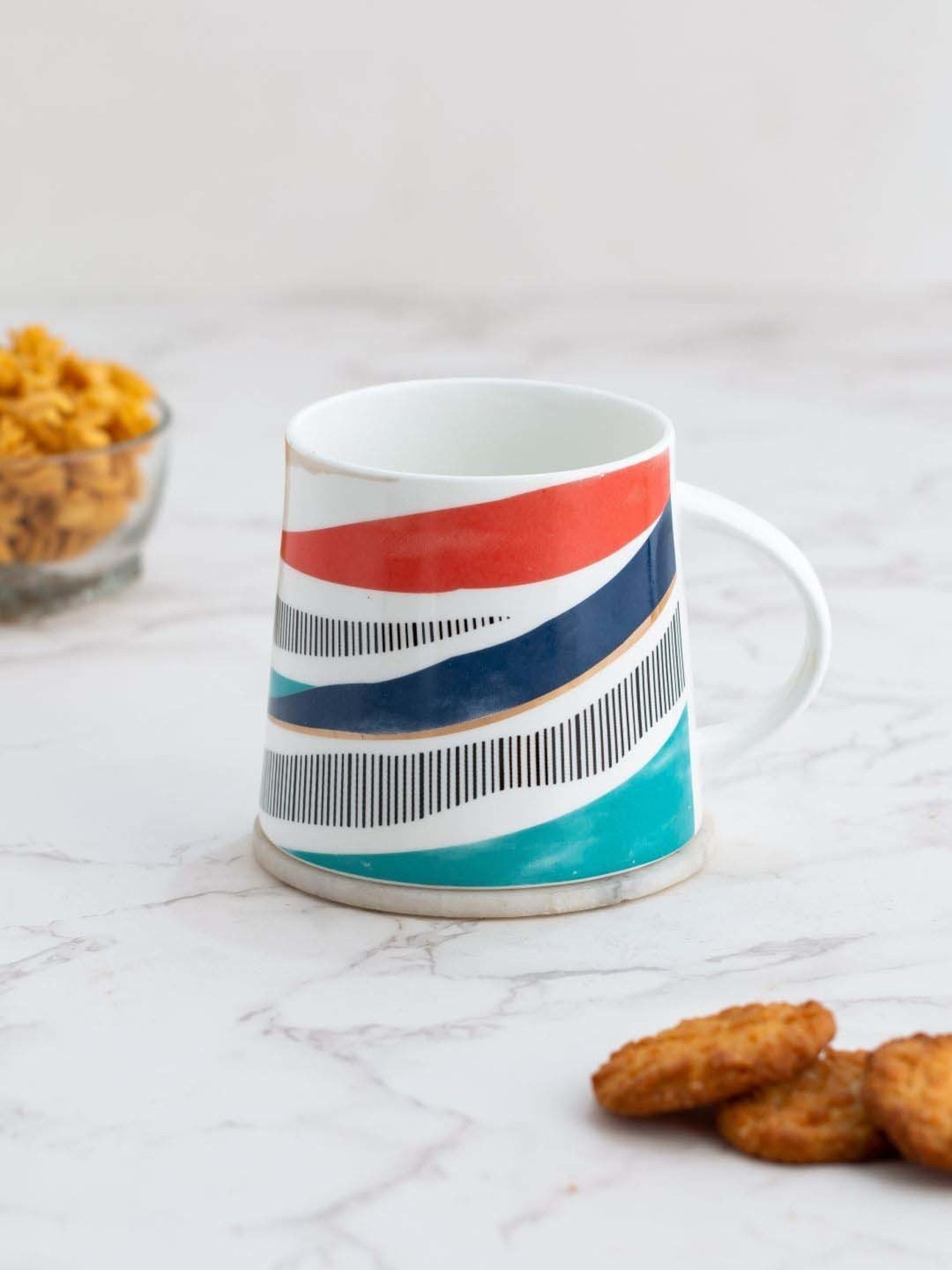 JCPL Spring Multicolor Ceramic Mug (0.35 L)