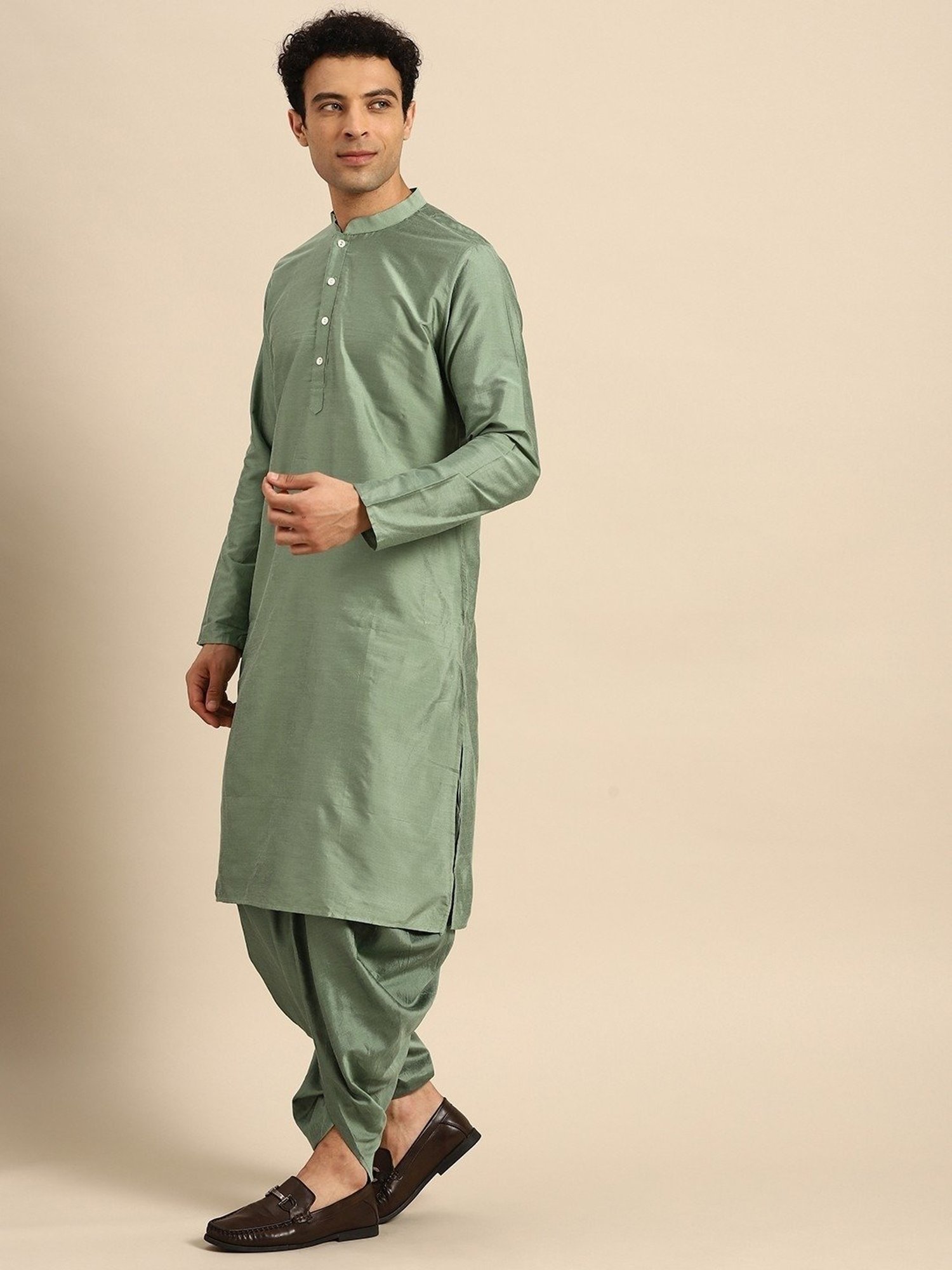 KISAH Multicolored Regular Fit Printed Kurta Set With Jacket