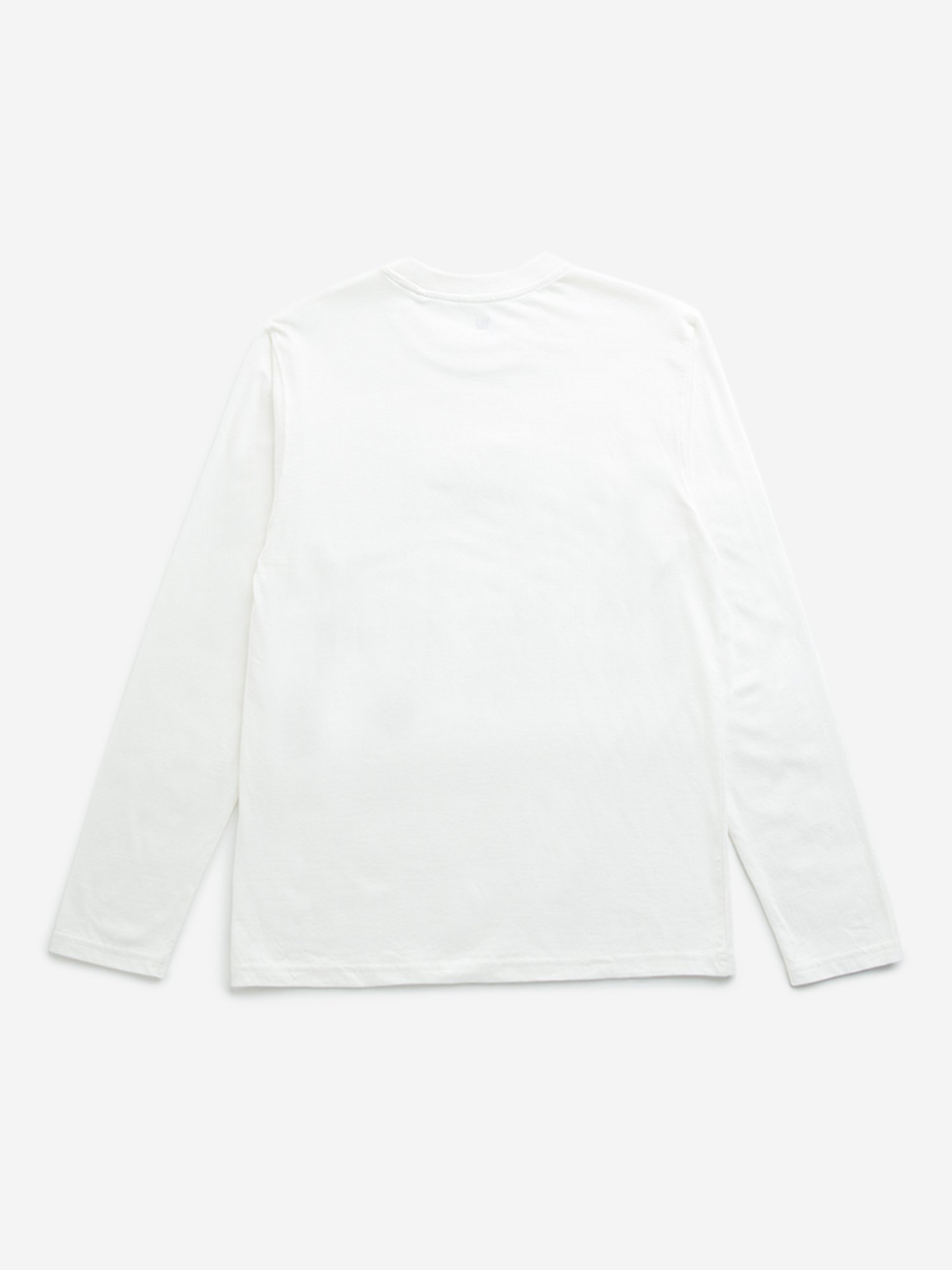 Y&F Kids by Westside White Text Embroidered Cotton T-Shirt