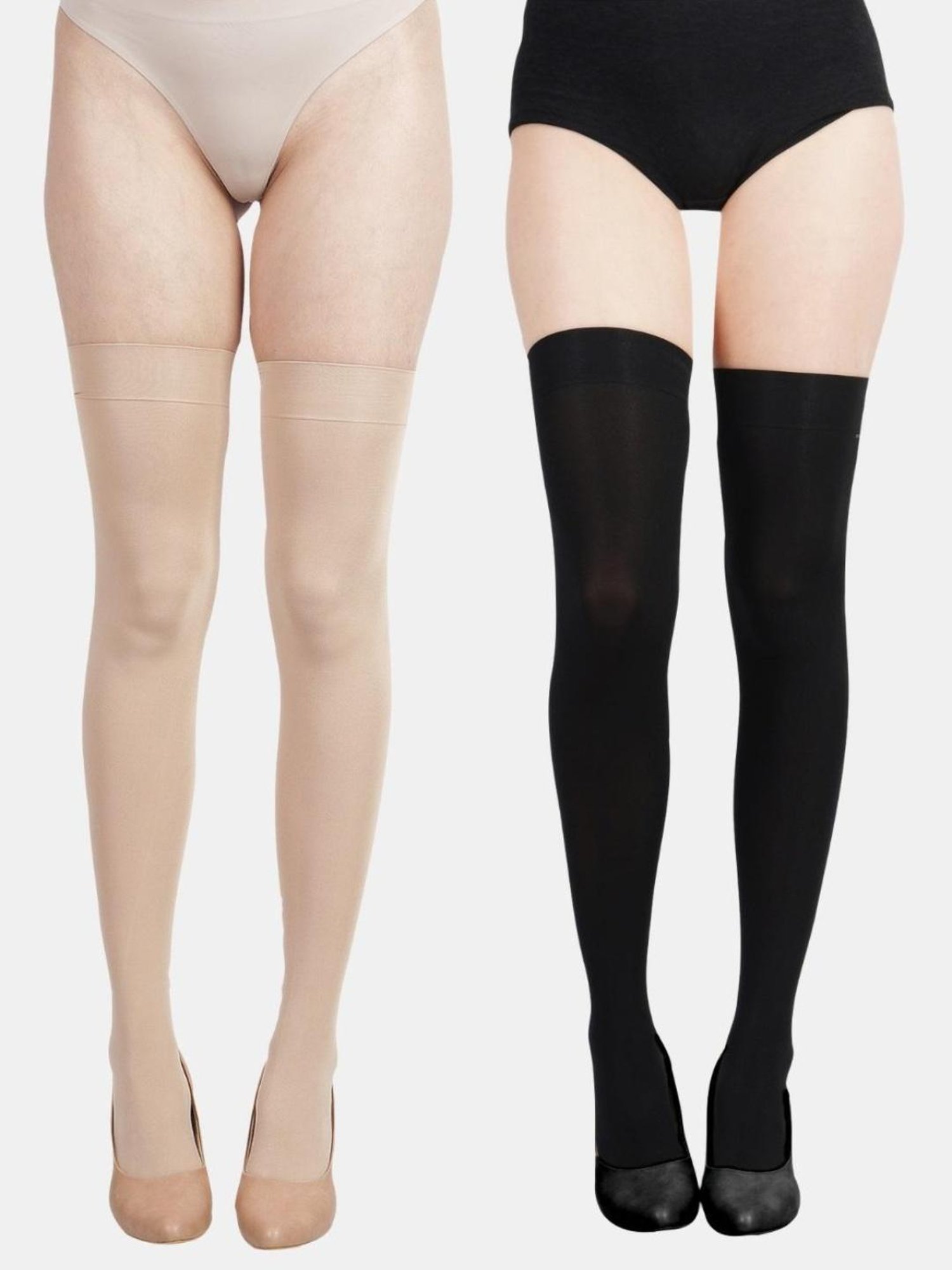 Da Intimo Brown Lace Stockings