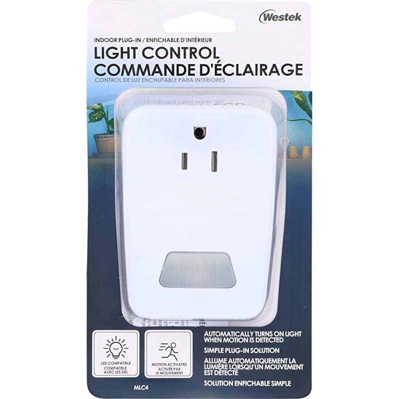 MLC4BC Indoor PlugIn Motion Activated Light Control White