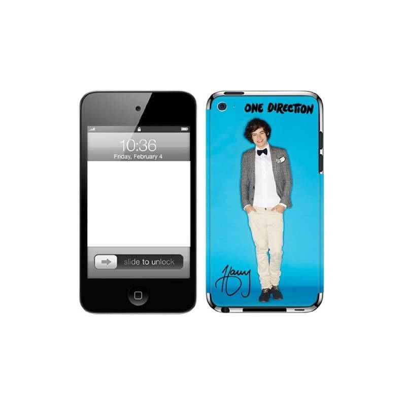 One Direction Premium Vinyl Adhesive Skin for iPod touch 4G Harry Blue Bright
