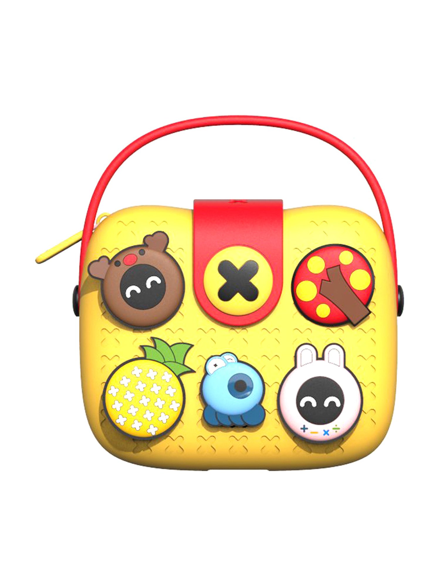 Little Surprise Box Yellow Textured Handbag