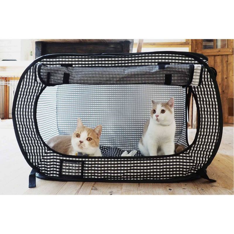 K&H Pet Products 3973 Extra Wide Outdoor Water Resistant Heated Kitty House with 2 Door Flaps Safe Escape For Feral and Outdoor Cats, Olive