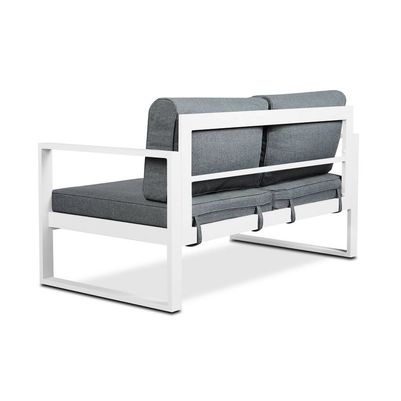 Tahoe Outdoor Three-Seater Sofa - Brown Wicker - Serta