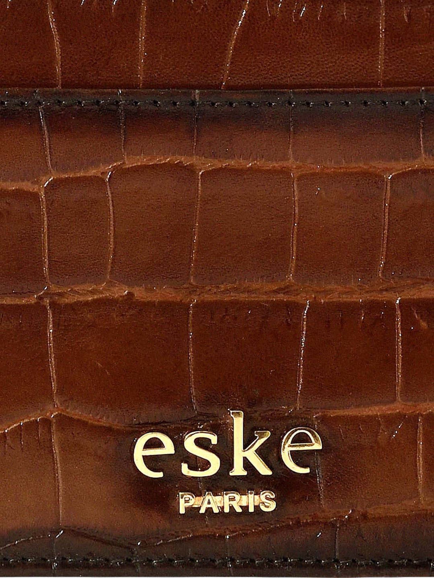 Louis Philippe Brown Casual Leather Money Clip Wallet for Men