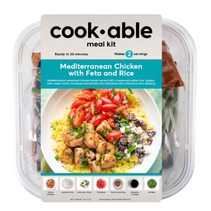 CookAble One Pot Mediterranean Chicken, Feta, and Rice - 26.3oz