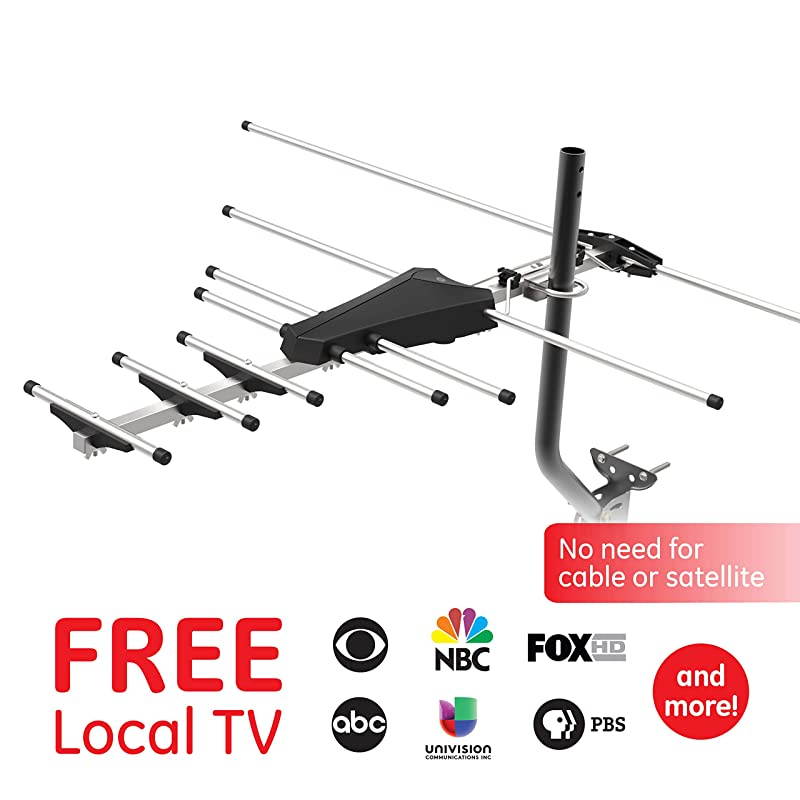 Pro Outdoor Yagi TV Antenna HDTV Antenna Long Ran Antenna Compact Design Digital Yagi Antenna Directional Antenna 4K 1080P VHF UHF 33685