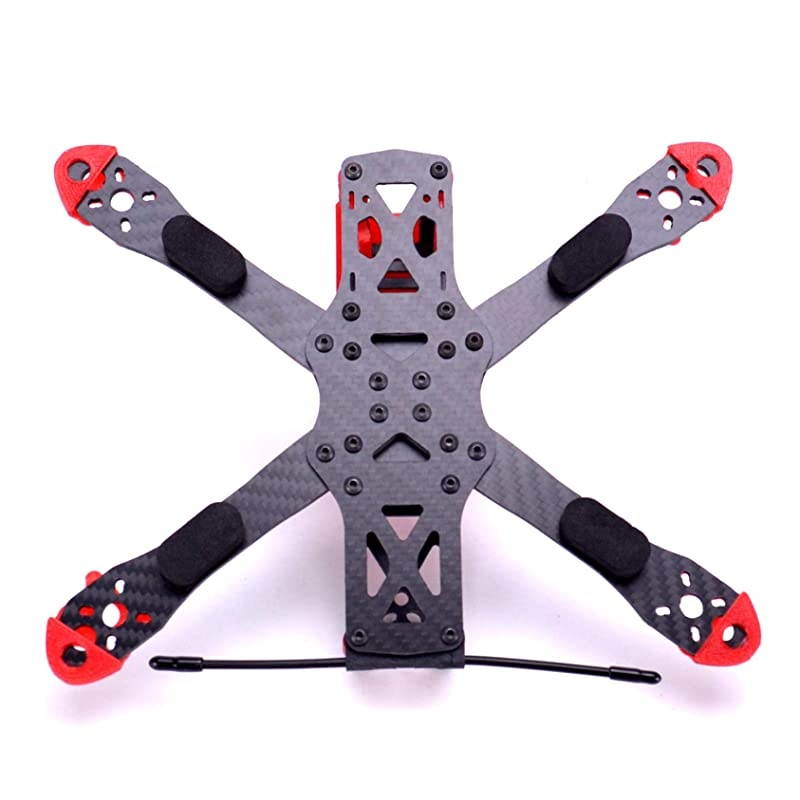 225mm FPV Racing Drone Frame Carbon Fiber 5inch Quadcopter Frame Kit with 3D Printed Camera Mount for Gopro