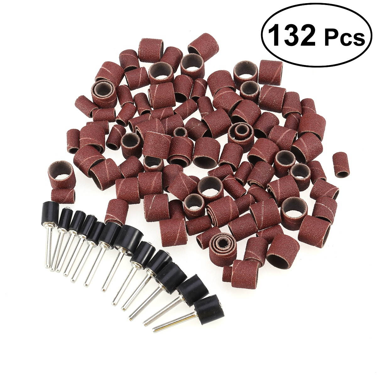 132pcs Sanding Drum Bands Set Bits for Nail Drill Kit Proxxon Foredom Rotary Tools