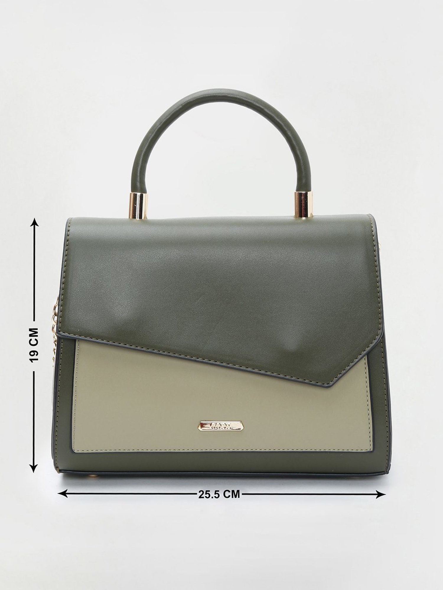 Code by Lifestyle Dark Olive Satchel Handbag