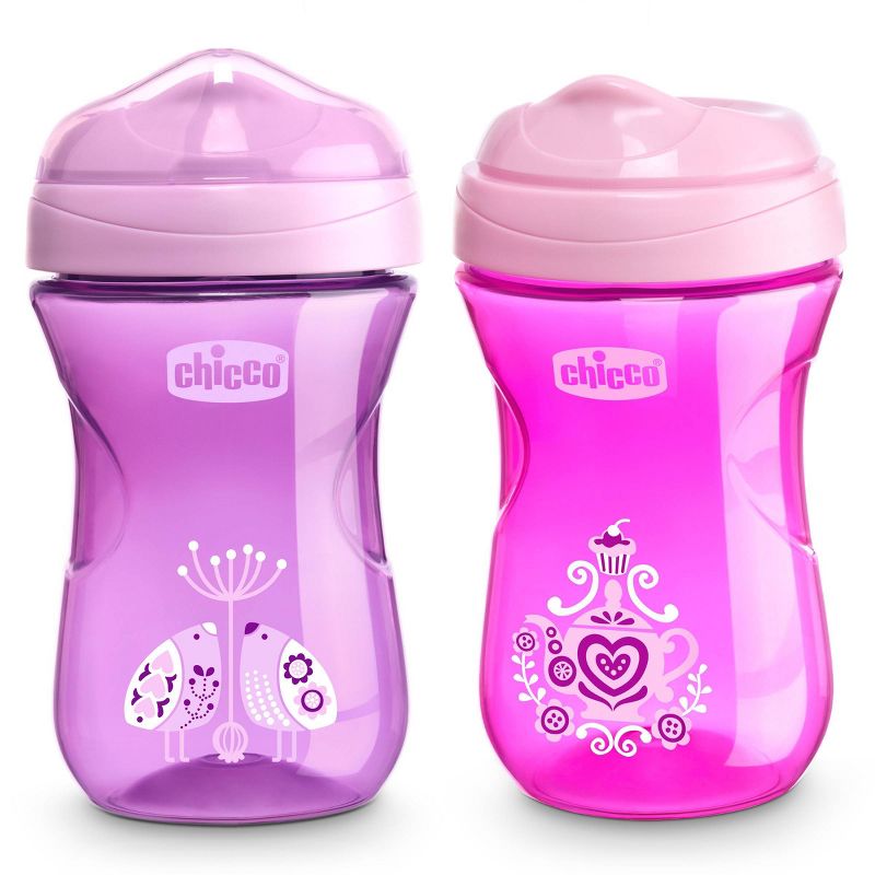 Tommee Tippee 2pk Insulated Straw Toddler Cup - Pink/Mint - 9oz