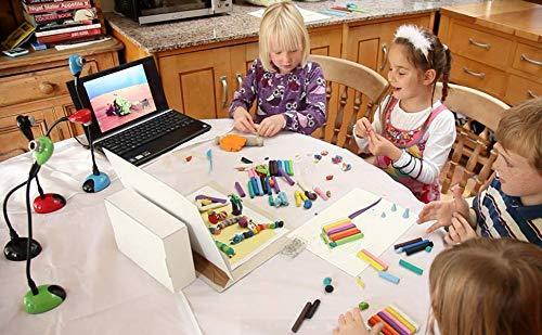 hue animation studio (blue) for windows pcs and apple mac os x: complete stop motion animation kit with camera, software and bo