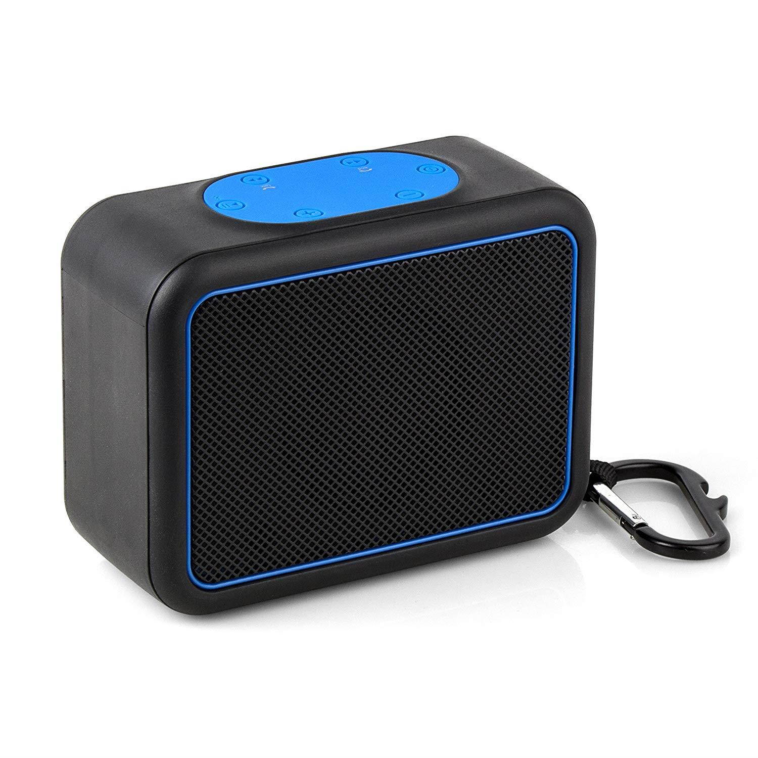 iHome Waterproof Bluetooth Shockproof Speaker Black/Blue Speakers and Alarm Clocks