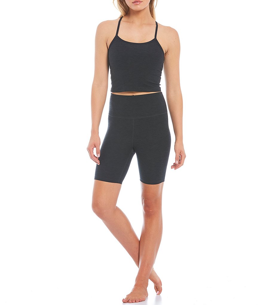 Jasmine & Ginger Seamless Jersey Knit High Rise Coordinating Lounge Biker Shorts