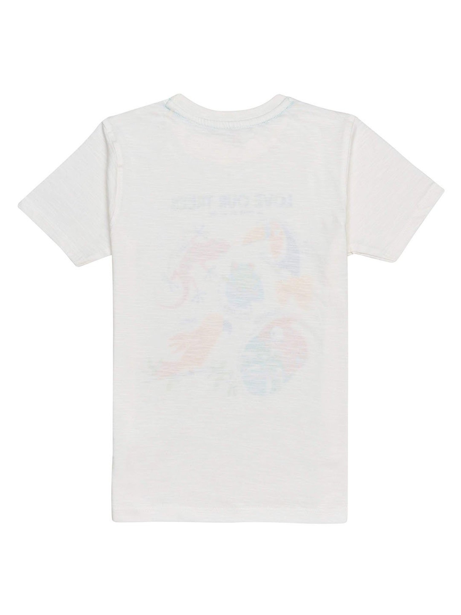 H by Hamleys Boys White Printed T-Shirt