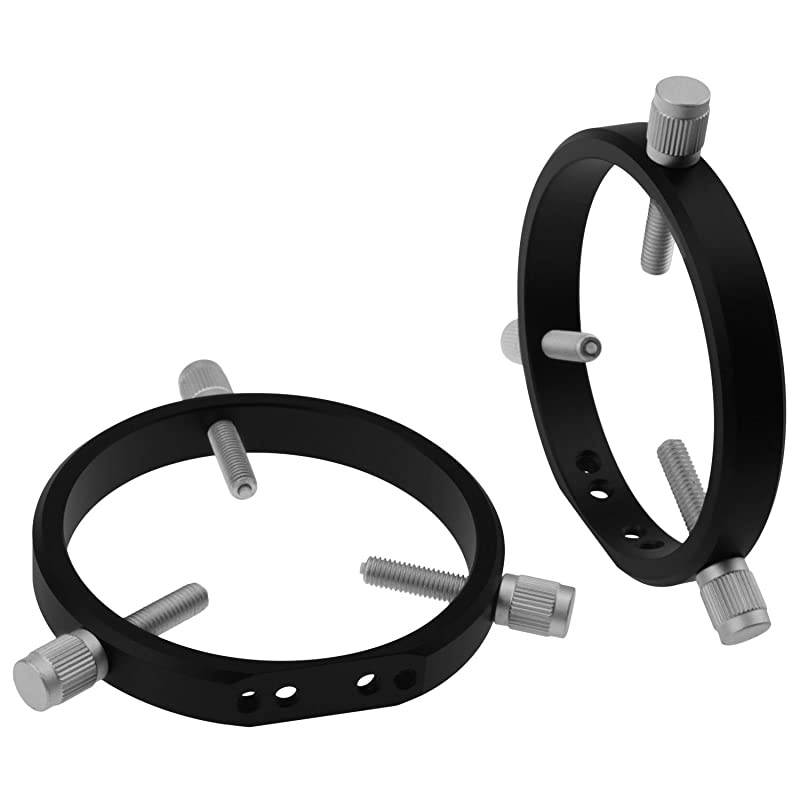Adjustable Guiding Scope Rings 102 mm Inside Diameter Pair for Telescope Tube Diameter or Finders 48 to 100mm