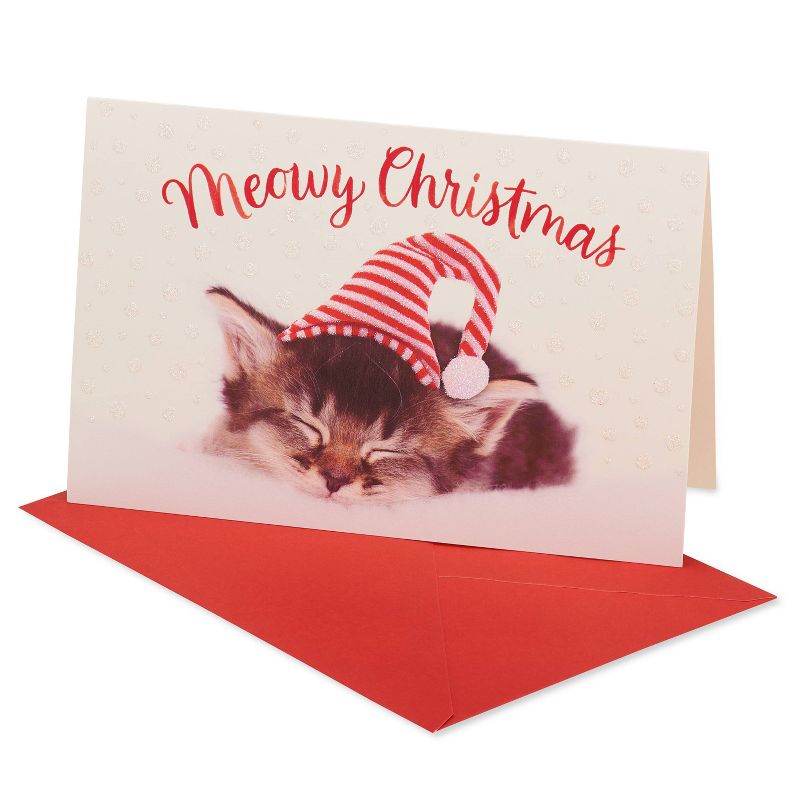 Carlton Cards 14ct Sleeping Kitten Boxed Cards