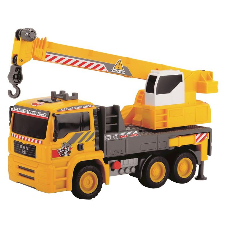 Dickie Toys - 12 Inch Air Pump Action Mobile Crane Truck