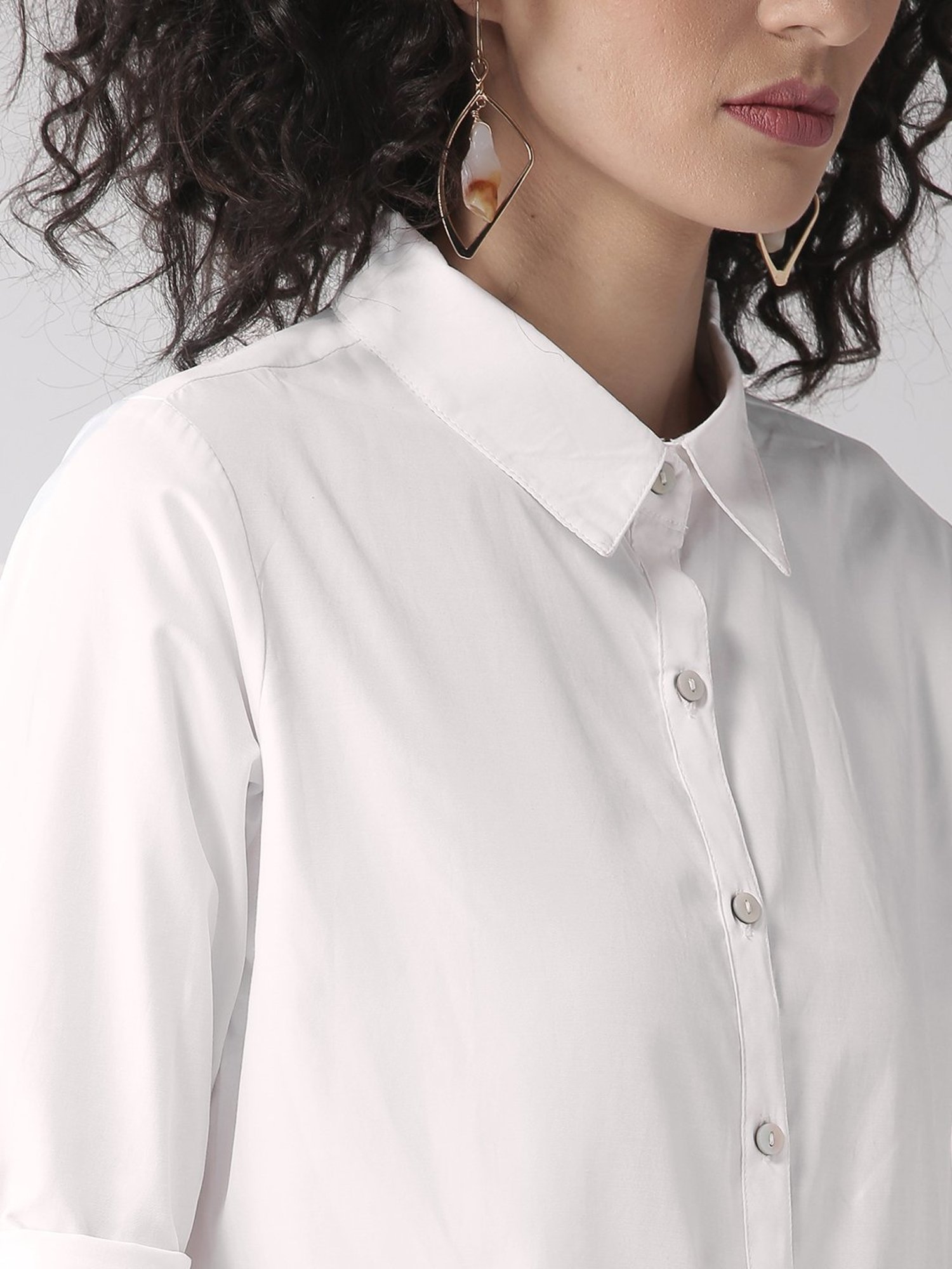 Annabelle by Pantaloons Black Polka Dots Shirt