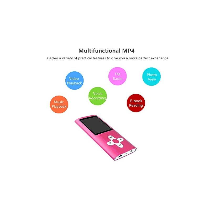 MP3 Player MP4 Player with a 32GB Micro SD Card,  Portable Music Player Support up to 64GB, Green