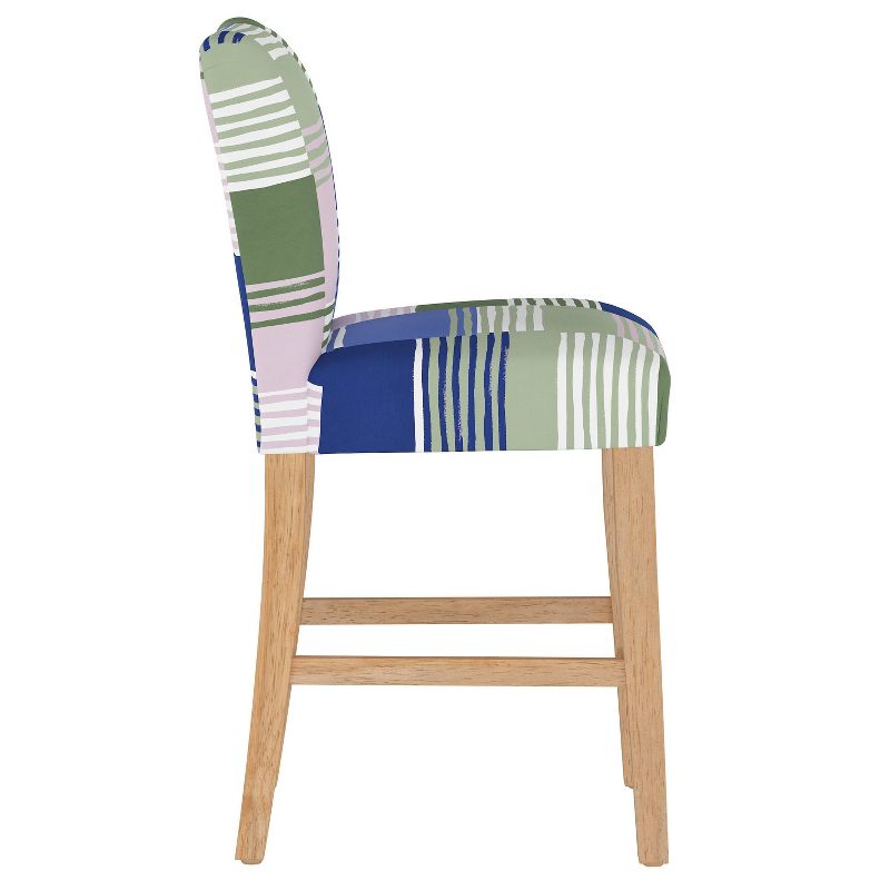 Counter Height Barstool Sadie Stripe Lavender - Skyline Furniture