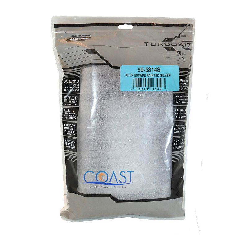 Metra 99-5814S Single or Double DIN Installation Dash Kit for 2008-up Ford Escape, Mercury Mariner, and Mazda Tribute (Silver)