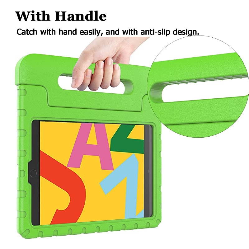 iPad 102 8th 7th Generation Case iPad 102 2020 Kids Case Light Weight Shock Proof Convertible Handle Stand Kids Friendly Case for iPad 102 inch 2019 2020 Release and Air 3 Green