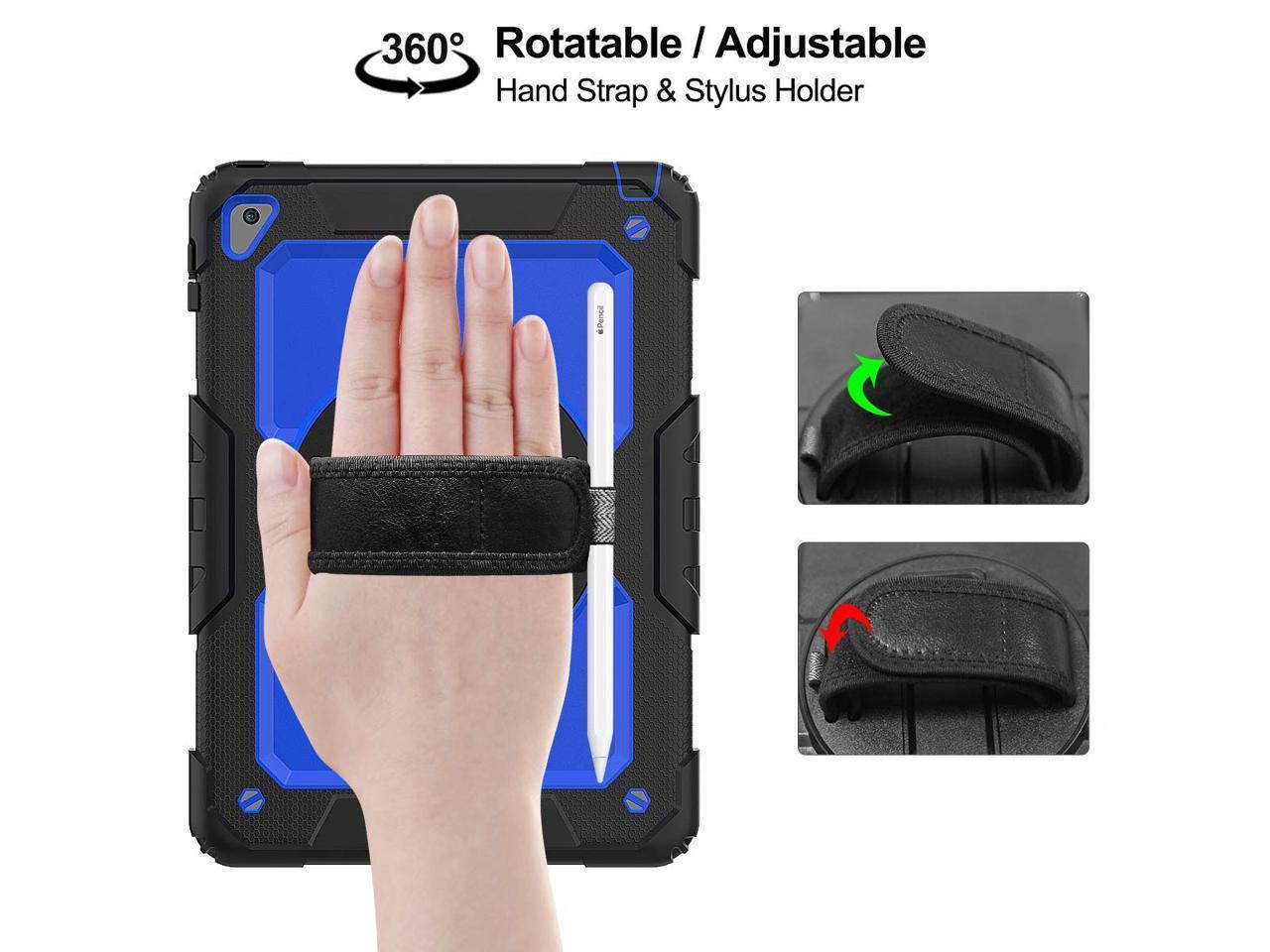 iPad 9.7 2018 2017 Case iPad Air 2 Case iPad Pro 9.7 Case Heavy Duty Rugged Shockproof Protective Hard Case Cover For for Apple iPad 6th / 5th Generation / iPad Air 2 / iPad Pro 9.7 inch