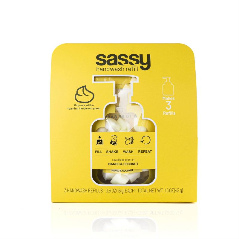 Sassy Foaming Hand Soap Refill - Mango Coconut - 1.5oz