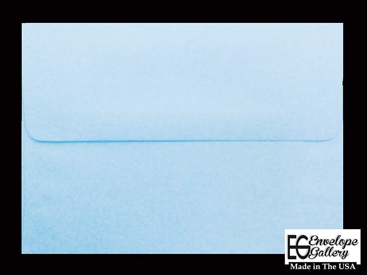 Blue Pastel 50 Boxed A6 (4-3/4 x 6-1/2) Envelopes for up 4-1/2 x 6-1/4 Invitations Birth Announcements Showers from The Envelope Gallery