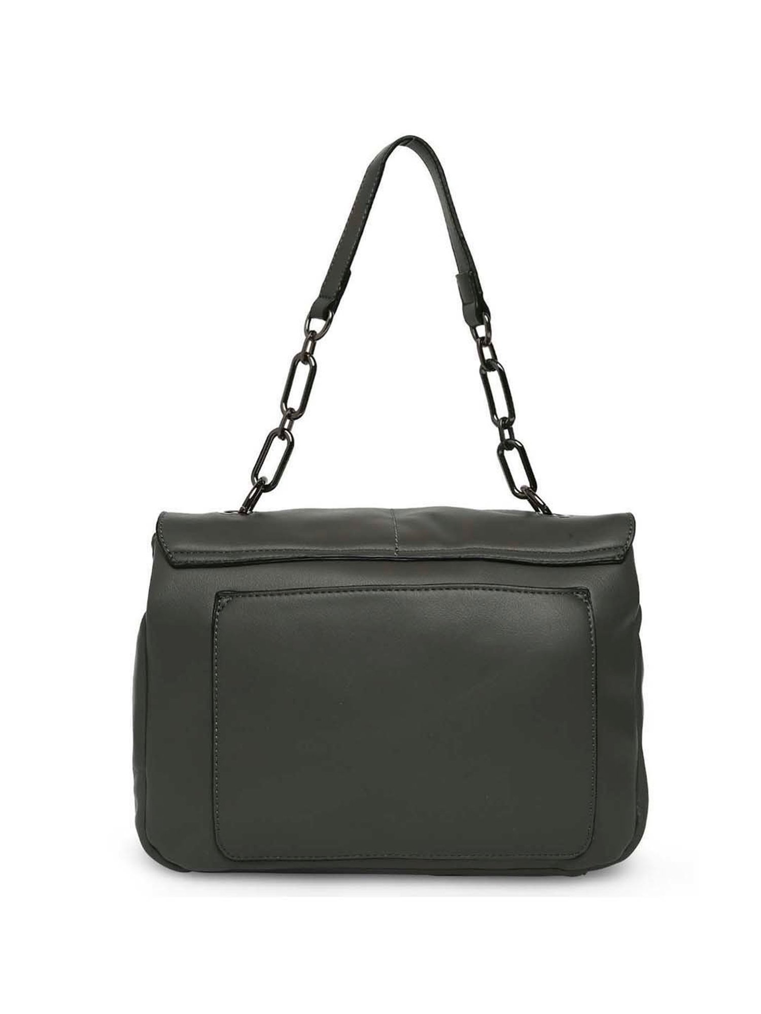 Marina Galanti Green Solid Medium Satchel Handbag